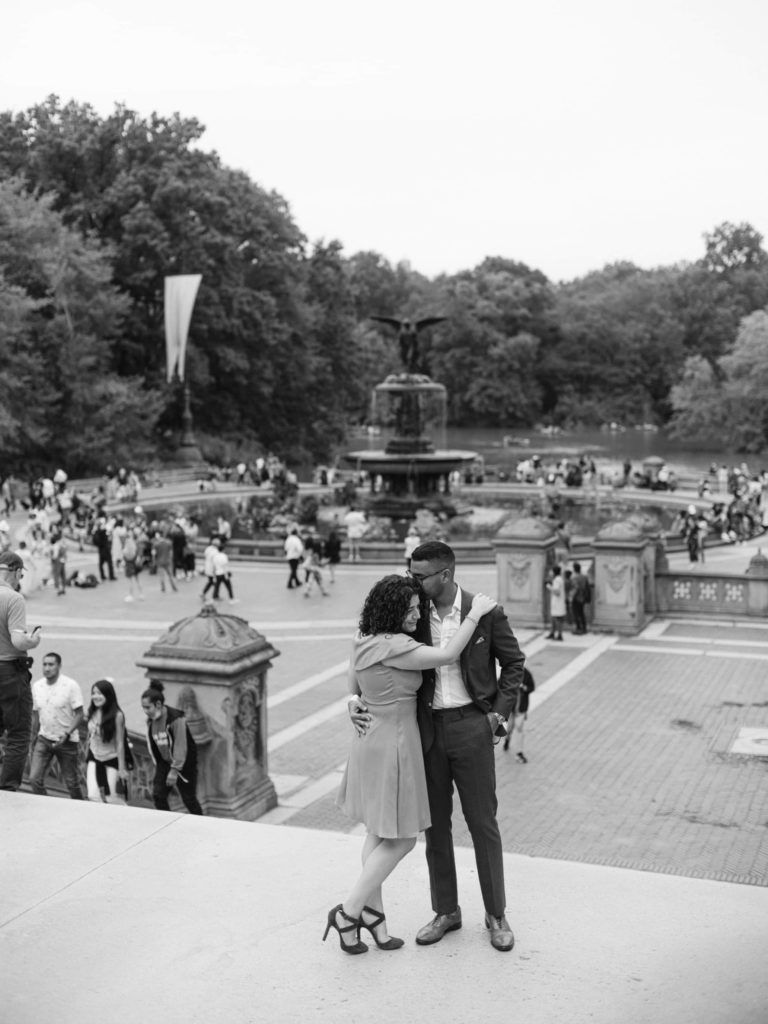 Bethesda Terrace NYC Engagement Photo