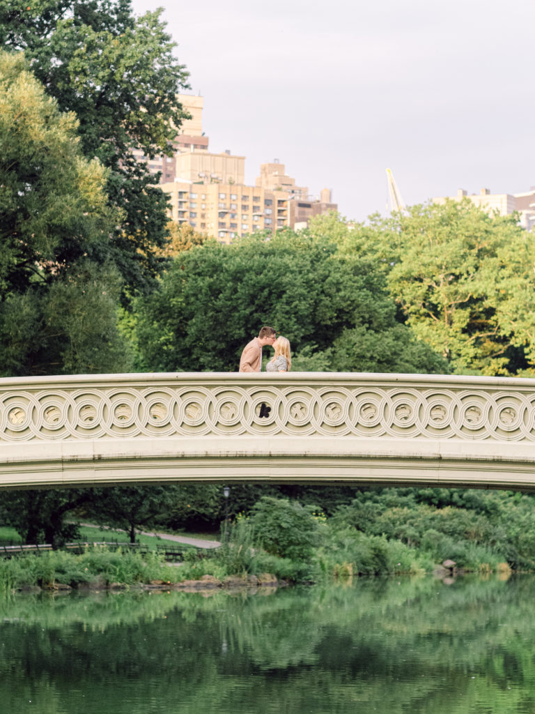 Bow Bridge Central Park Engagement Photo